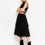 Asos gonna tulle a balze