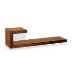 Seattle - mensola in legno impiallacciato noce- Calligaris