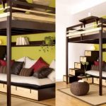 Letto a soppalco matrimoniale di Espace Loggia