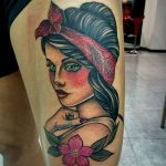 Pin up tattoo by Luan Leal de Souza