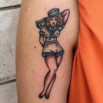 Pin up tattoo by Gabriele Cardosi