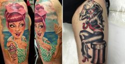 Pin up tattoo