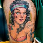 Pin up tattoo by Gabriele Maldini