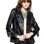 Sain Laurent Paris blazer in pelle stile biker