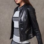 Stradivarius giacca biker collo alla coreana
