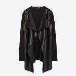 Zara blazer in pelle fluido