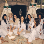 Kim Kardashian con amiche e parenti al baby shower