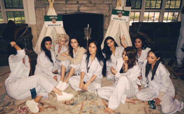 Foto Kim Kardashian al baby shower per il secondogenito