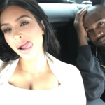 Kim Kardashian col marito rapper Kanye West su Instagram