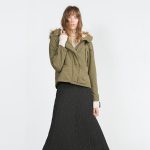 Zara parka verde
