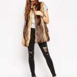 Gilet ecopelliccia Asos Tall lungo