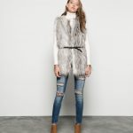Gilet ecopelliccia Bershka simil struzzo
