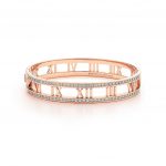 Tiffany Atlas Bracciale Rigido a Cerniera oro rosa e diamanti