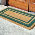 Zerbino cocco con bordo verde - TappetosuMisura
