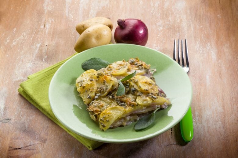 Baccalà patate e funghi con il Bimby
