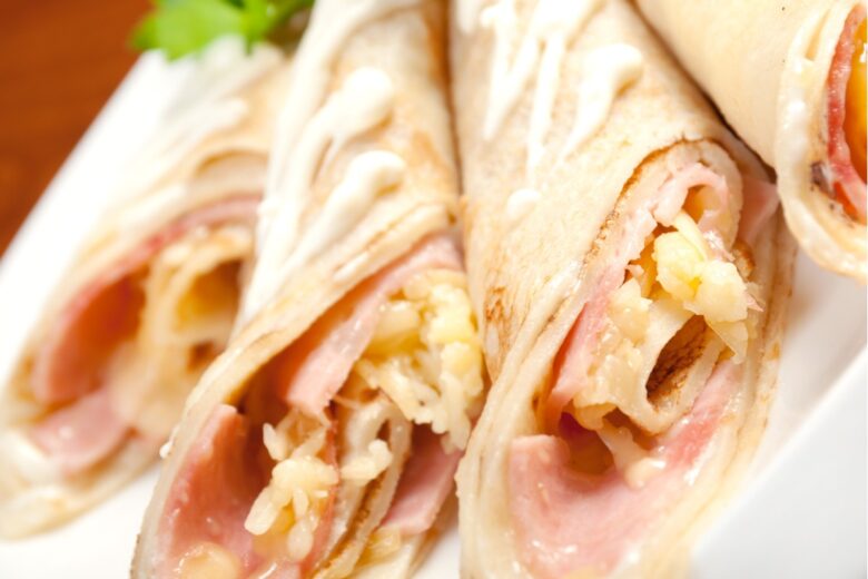 Crêpes prosciutto e fontina