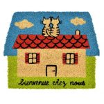 Paillasson Découpé coco/pvc - Maison - multicolore - DerriereLaPorte