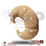 CuscinoBiscotto - Cornetto / Croissant al cioccolato bianco - (fatto a mano in Italia)
