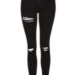 Skinny Jeans neri con strappi come quelli di Ellie, questi sono di Top Shop
