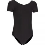 Body manica corta bambina danza classica nero - Domyos