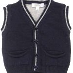 Gilet blu misto cashmere e lana - Aletta