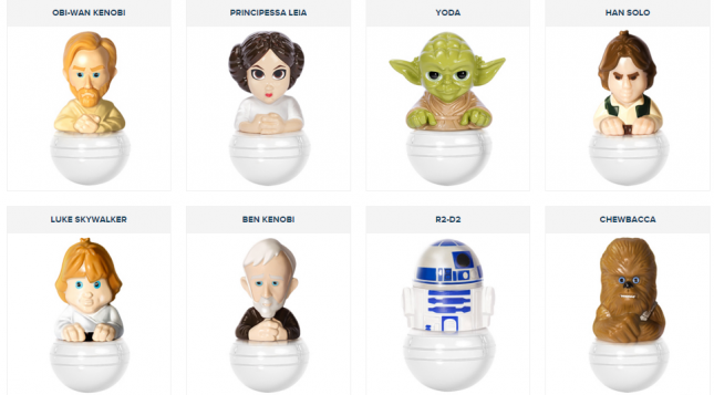 I Rollinz di Star Wars e il menu dei punti fragola