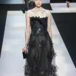 Giorgio Armani long dress in tulle