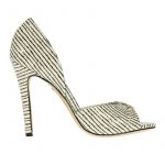 matrimonio a righe scarpe sposa