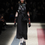 Prada long dress nero con spalline in velluto
