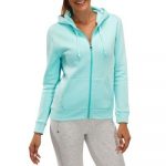 Decathlon felpa zip turchese