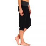 Decathlon pantaloni corsaro neri