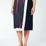 Marina Rinaldi gonna a tubino con inserto in seta