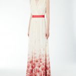 Max Mara abito georgette di seta fantasia