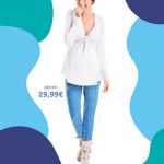 Prenatal blusa con fiocco