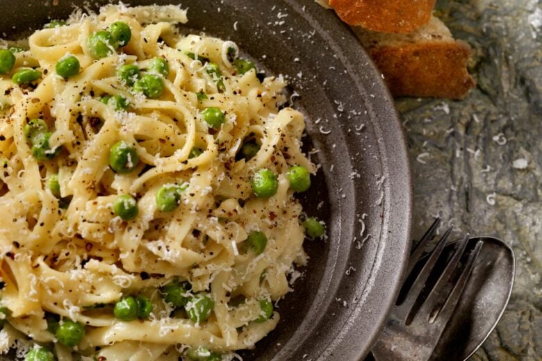 Maltagliati di segale con piselli