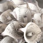 bouquet spartito musicale