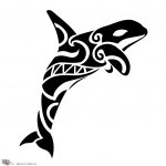 Tipico esempio di Balena Maori che simboleggia la famiglia. Foto di freetattoodesign