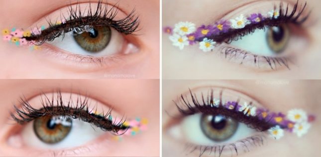 Eyeliner a fiori - crediti foto Marit Isachsen|Instagram