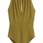 H&M body verde oliva