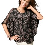 Moda Vilona blusa plus size