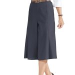Moda Vilona gonna pantalone blu