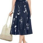 Moda Vilona gonna svasata fiori