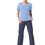 Moda Vilona t-shirt azzurra