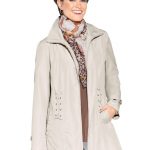Moda Vilona trench chiaro cappotto