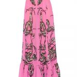 Roberto Cavalli gonna lunga piume