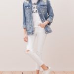 Stradivarius giubbotto jeans maxi