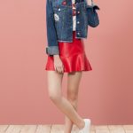 Stradivarius giubbotto jeans orlo a vivo