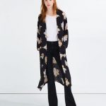 Zara cappotto vestaglia fiori