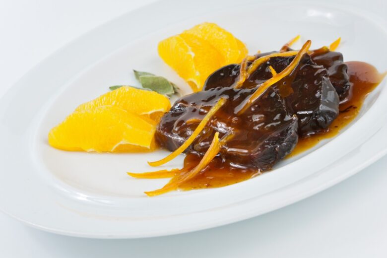 Arrosto in salsa di arancia