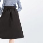 Zara gonna a ruota nera